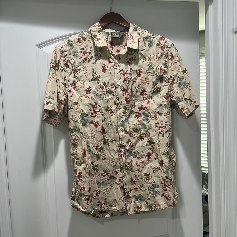 ASOS Mens button floral down shirt